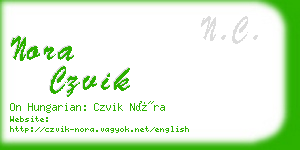 nora czvik business card